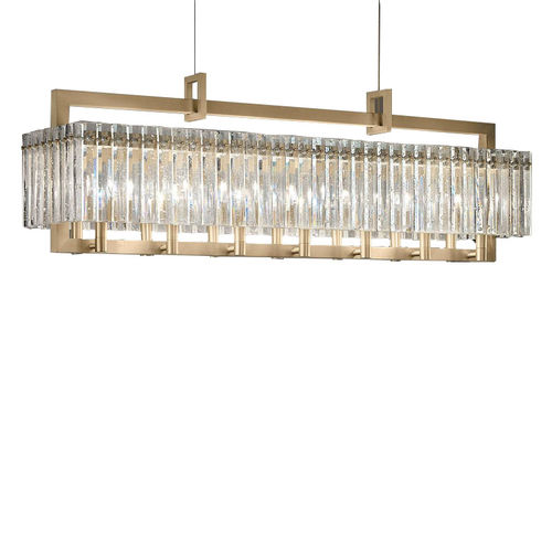Kronleuchter / Art Deco - IQ2079 CREK - Alan Mizrahi Lighting - Metall / Glas / 10 Glühbirnen