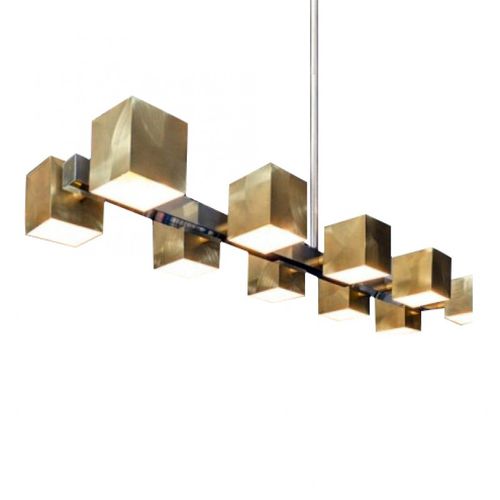Kronleuchter / Art Deco - IQ2122 PARIS FIXTURE - Alan Mizrahi Lighting - Glas