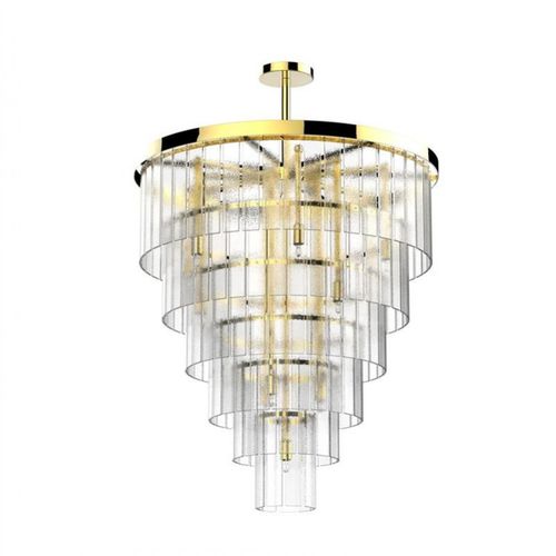 Kronleuchter / Art Deco - IQ8025 DIANA 12 - Alan Mizrahi Lighting - Glas