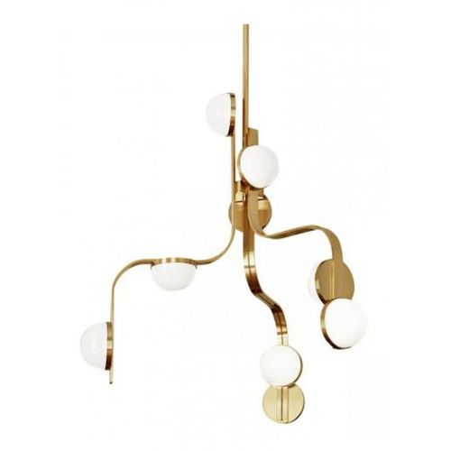 Kronleuchter / Art Deco - IQ8051 SCRIPT CRYSTAL - Alan Mizrahi Lighting - Glas