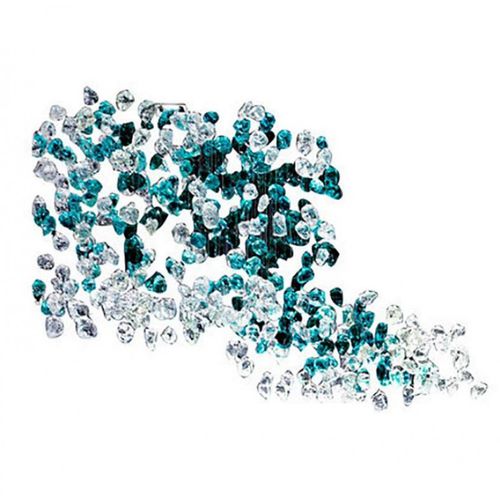 Moderner Kronleuchter - AM2245 ROCK DROP LIGHT - Alan Mizrahi Lighting - Glas / Edelstahl / für Gewerbegebrauch