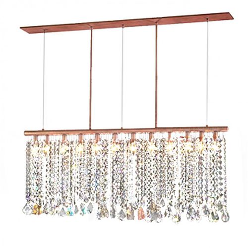 Moderner Kronleuchter - AM4600 DANGLING - Alan Mizrahi Lighting - Kristall / Eisen / 12 Glühbirnen