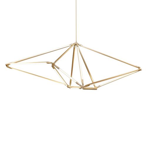 Moderner Kronleuchter - DV5613 SHY - Alan Mizrahi Lighting - Glas / für Gewerbegebrauch / mit geometrischen Motiven