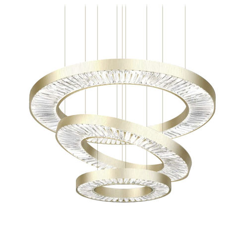 Moderner Kronleuchter - DV3906 CANOPUS - Alan Mizrahi Lighting - Kristall / Messing / für Gewerbegebrauch