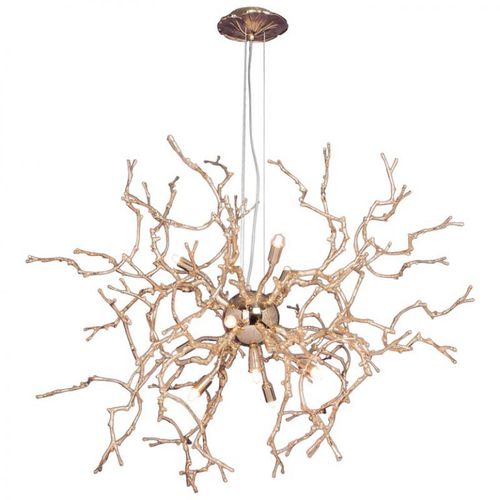 Kronleuchter / organisches Design - JT255 SCULPTURAL 3 - Alan Mizrahi Lighting - Glas / Messing / LED