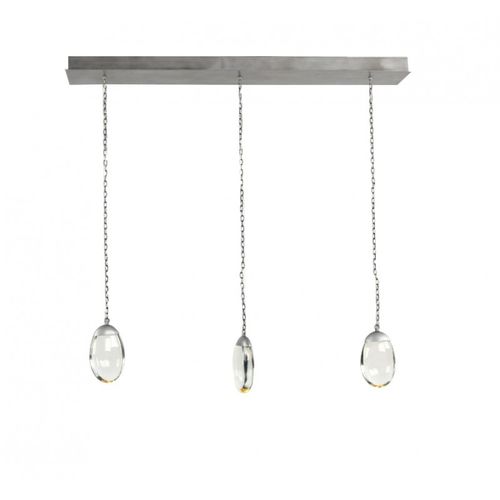 Hängelampe - KA1907 CELESTIAL PEBBLE LINEAR - Alan Mizrahi Lighting - Eisen / Glas / modern