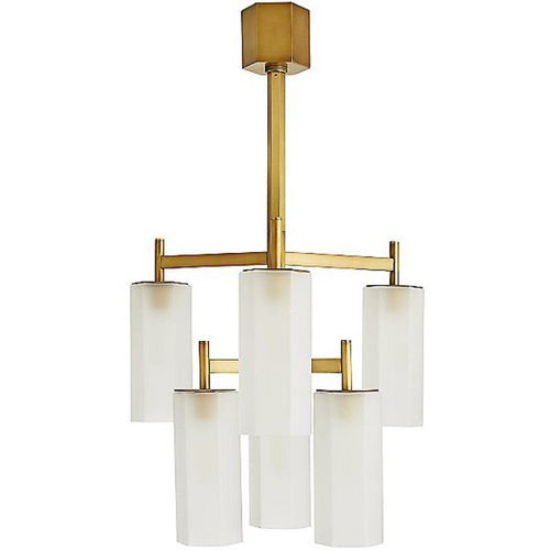 Klassischer Kronleuchter - JR1995 SOLOMAN - Alan Mizrahi Lighting - Glas / Stahl / 6 Glühbirnen