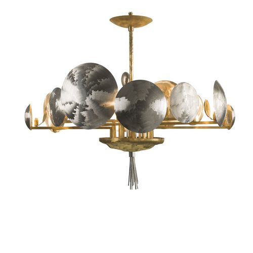 Kronleuchter / Art Deco - IQ8345 SIGMA - Alan Mizrahi Lighting - Metall / 12 Glühbirnen / 1 Ebene