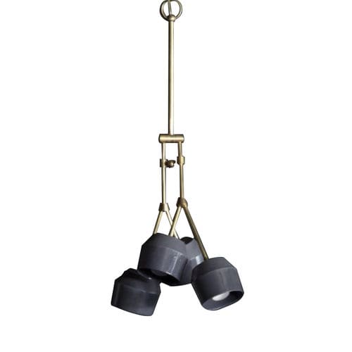 Hängelampe - SL0209 THE FORCHETTE - Alan Mizrahi Lighting - Messing / Porzellan / modern