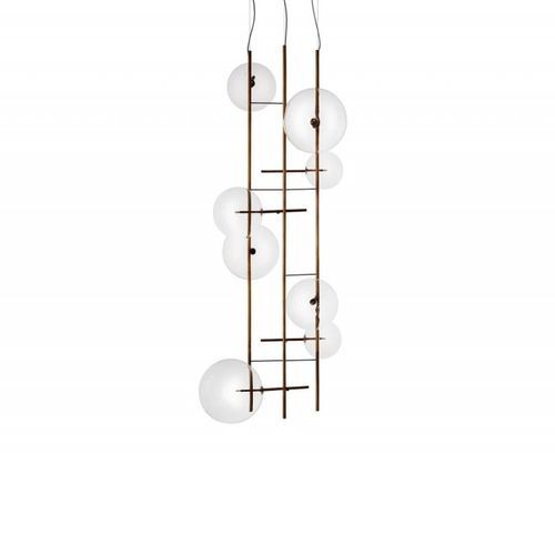 Hängelampe - KA1855 ALOGENA - Alan Mizrahi Lighting - Messing / Glas / modern