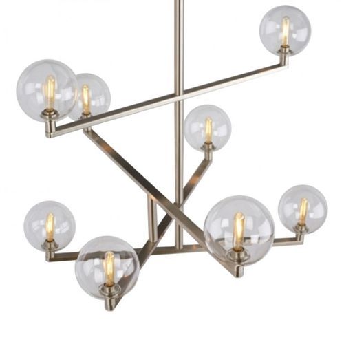Moderner Kronleuchter - JR2004 GAMBIT - Alan Mizrahi Lighting - Glas / Messing / Kandelaber