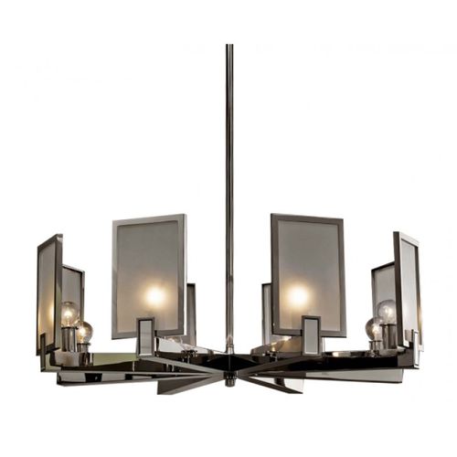 Kronleuchter / Art Deco - AL0156 ARCHER - Alan Mizrahi Lighting - Glas / 6 Glühbirnen / 8 Glühbirnen