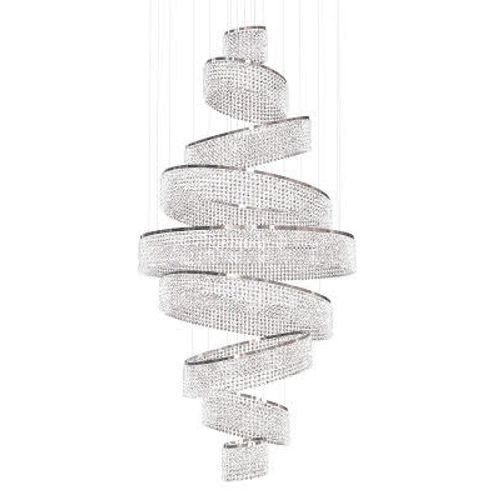Moderner Kronleuchter - AM8847D SWIRL  - Alan Mizrahi Lighting - Metall / Kristall / für Gewerbegebrauch