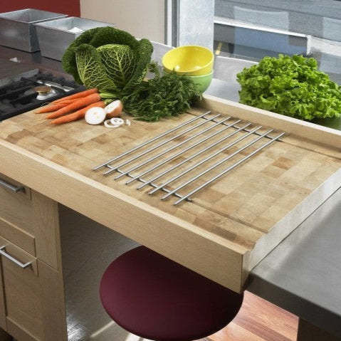 Buche-Arbeitsplatte - PT - Chabret - für Küche / beige / gewachst