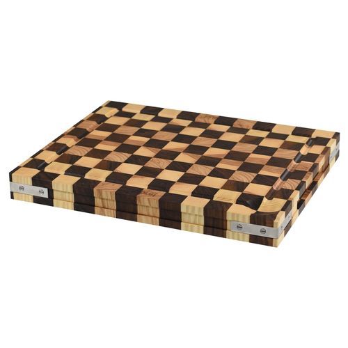 Eiche-Schneidebrett - Billot à poser Damier - Chabret - Buche / Nussbaum / Esche