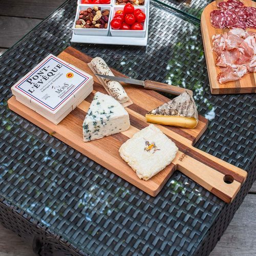 Eiche-Schneidebrett - Planche à manches - Chabret - Nussbaum / Buche / geölt