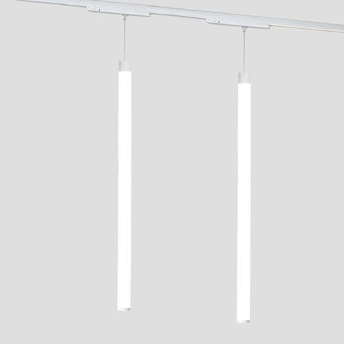 Polycarbonat-Schienenleuchte - IRIS VERTICAL 230V TRACK - Brilumen - LED / zylinderförmig / Aluminium