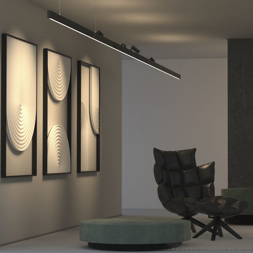 Schienenleuchte / 48 V - INDYLINER OPAL - Brilumen - LED / linear / Aluminium