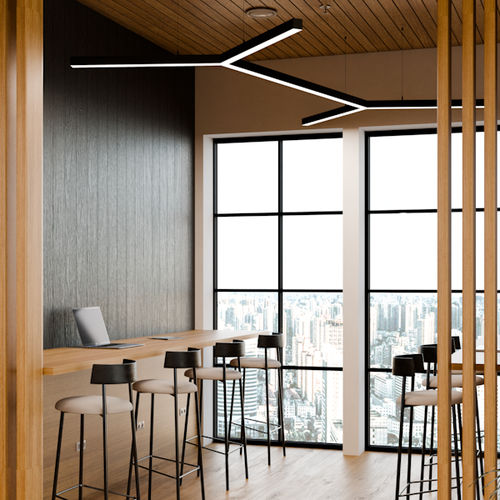 Hängeleuchte - ORIS 50 OPAL - Brilumen - LED / linear / für Hotels