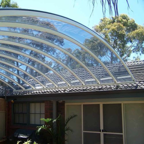 Vordach für Eingang - DANPAL® COMPACT - Danpal - für Terrasse / für Geschäftsgebäude / Metall
