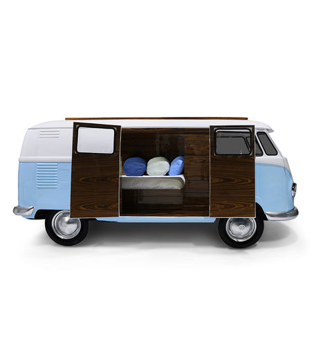 Einpersonenbett - BUN VAN - Circu - originelles Design / Polster / für Kinder