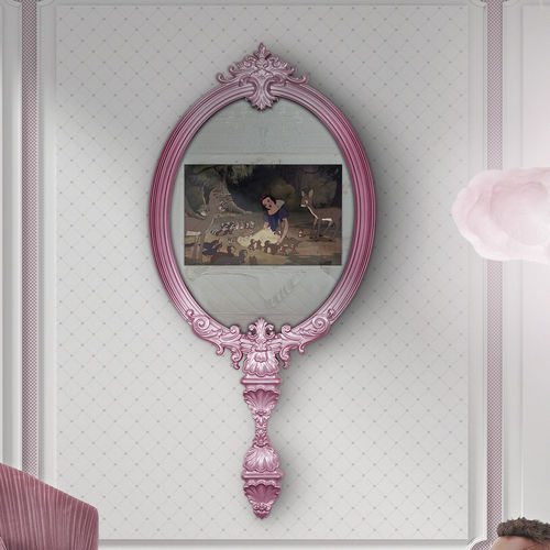 Wandmontierter TV-Spiegel - MAGICAL  - Circu - Stil / silberfarben / für Kinder