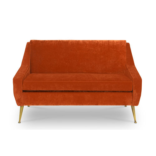 Modernes Sofa - ROMERO - Essential Home - Samt / Metall / mit Armlehnen