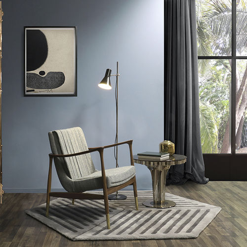 Moderner Teppich - BURTON  - Essential Home - einfarbig / mit geometrischen Motiven / Wolle
