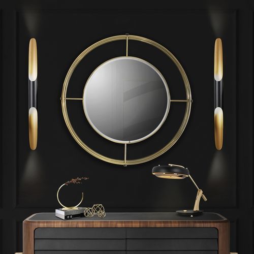 Wandmontierter Spiegel - SHIRLEY - Essential Home - für Hotels / für Schönheitssalon / für Frisörsalon