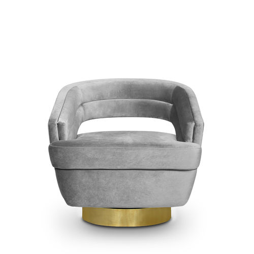 Moderner Sessel - RUSSEL - Essential Home - Samt / Schaumstoff / Metall