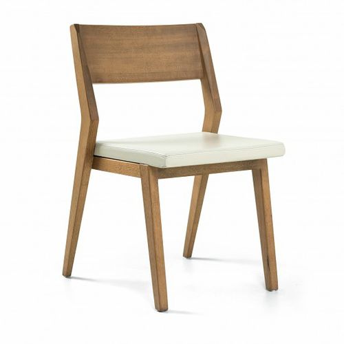 Moderner Stuhl - URCA - Moora - für den Innenraum / Leder / Gestell aus Holz