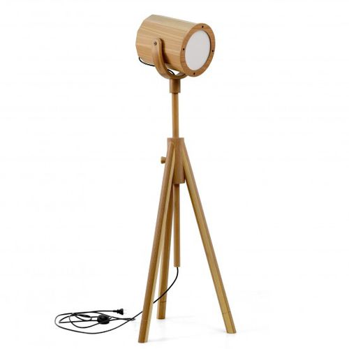 Stehleuchte - TIJUCA - Moora - Holz / modern / mit Kabel