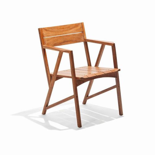 Moderner Stuhl - ATIBAIA - Butzke - für Außenbereich / Holz / für Privatgebrauch