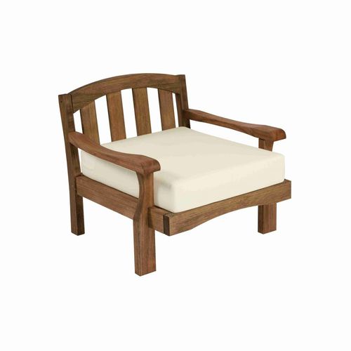 Moderner Sessel - JACARTA - Butzke - Stoff / Holz / mit abnehmbarem Kissen