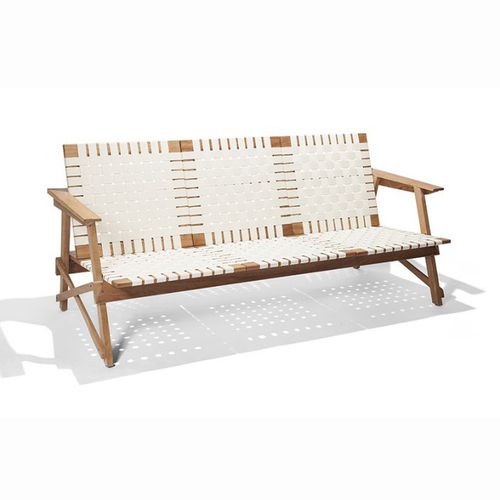 Modernes Sofa - MARESIAS - Butzke - für Außenbereich / Holz / 3 Plätze