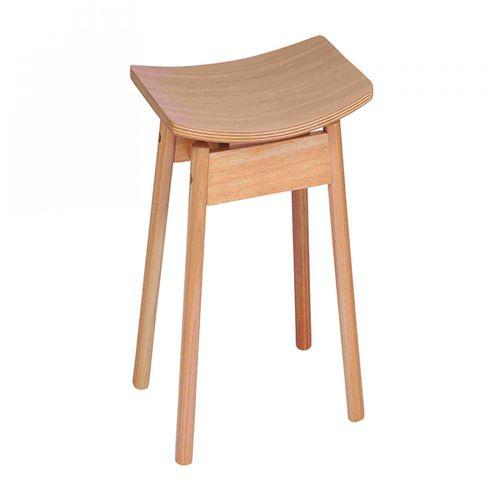 Moderner Hocker - TAK - Butzke - Holz / für Außenbereich