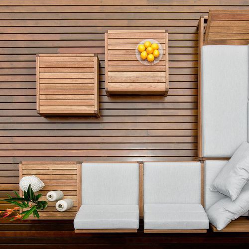 Moderner Couchtisch - GRASS - Butzke - Holz / quadratisch / für Privatgebrauch