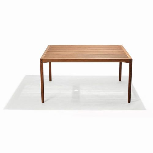 Moderner Tisch - CATARINA - Butzke - Holz / quadratisch / für Außenbereich