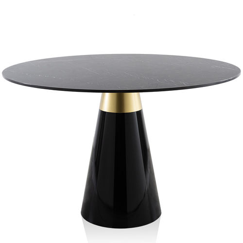 Moderner Tisch - JAR-BI - Vela Arredamenti - aus lackiertem Stahl / Gestell aus Stahl / rund