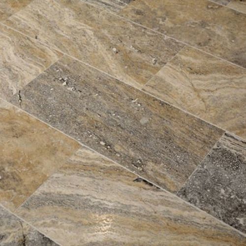 Travertin-Natursteinplatte - River 101 - Efesus Stone - für Fußboden / für Wand / für Innenausbau