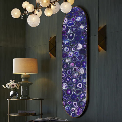 Dekorplatte für Wand - Agate Purple 1 - Efesus Stone - für Innenausbau / aus Halbedelstein / für Privatgebrauch