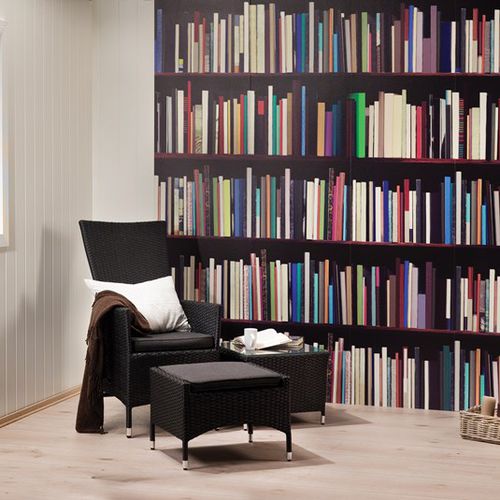 Dekorplatte für Bauanwendungen - LIBRARY - Huntonit - wandmontiert / hochwiderstandsfähig / Holzfaser