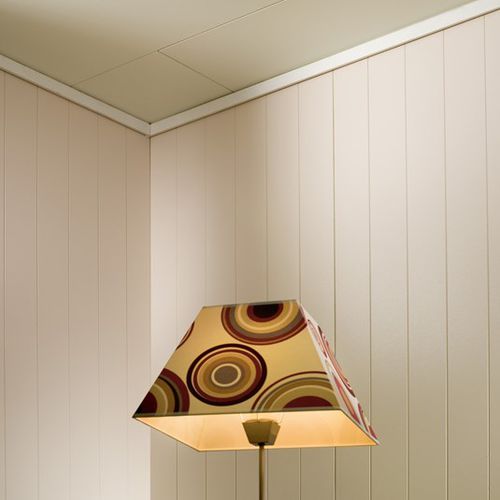 Holzzwischendecke - ANTIKK WHITE / ANTIKK BRILLIANT WHITE - Huntonit - Platten / mit verdeckter Struktur