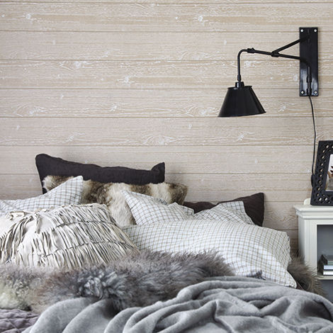 Holzdekorplatte - RUSTIKK - Huntonit - für Innenausbau / glatt / nachhaltig