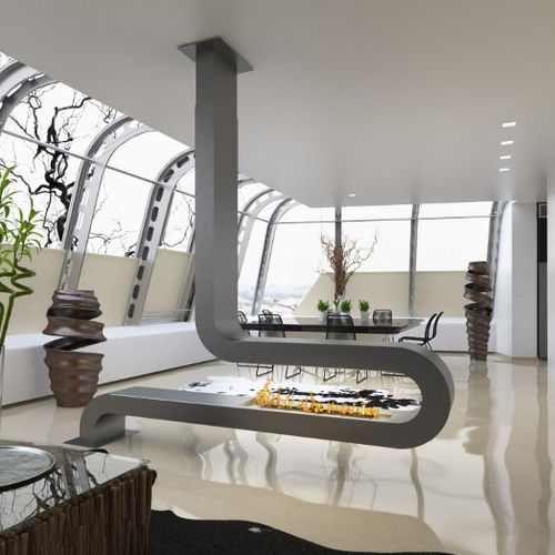 Bioethanol-Kamin - ESSE - CL Design - Gas / bodenstehend / Zentral