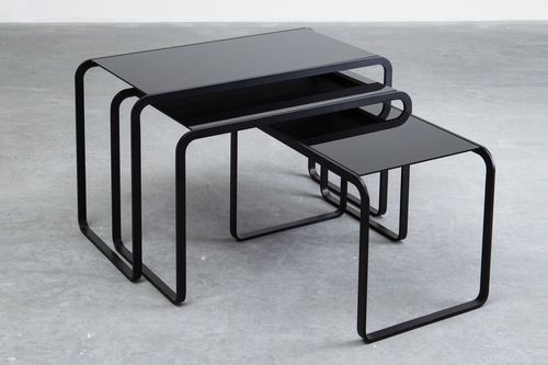 Moderner Satztisch - NEST - Estudiobola - Aluminium / rechteckig / für Privatgebrauch