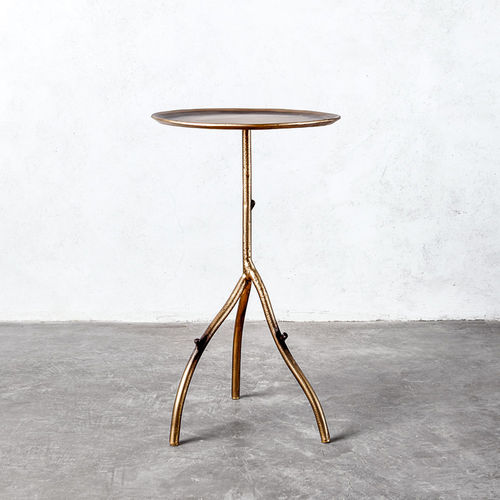 Beistelltisch / organisches Design - NUVO TWIG - industriaedition - Stahl / rund / für Privatgebrauch