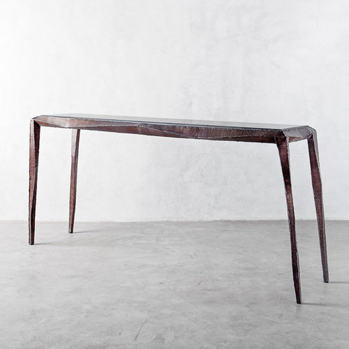 Moderner Konsolentisch - STICCI - industriaedition - Stahl / Bronze / Granit