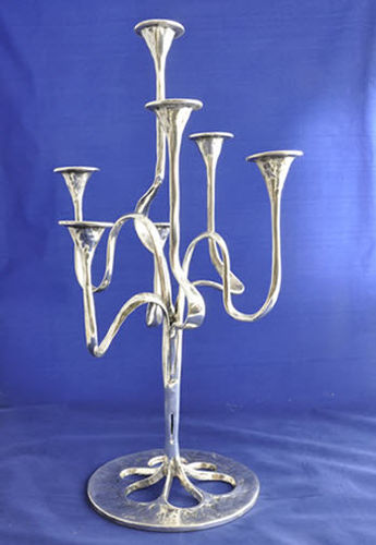 Leuchter / versilbertes Metall - 89089875 - Giara