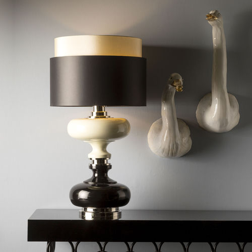 Tischlampe - CL2111 - Sigma L2 - vernickeltes Messing / emaillierte Keramik / modern